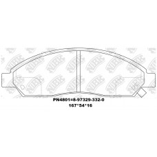D1039-7943 TACOS ISUZU PICK UP TFR 1997- 2004- D-MAX 2002-2007 RODEO 4JH1 2003- LTERRA 2005- HN-708L D4055M 8-97206-675-0 8-97368-251-0 8-97368-252-0