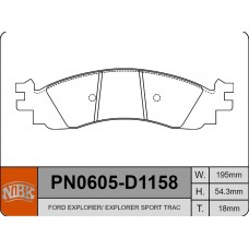 D1158-8268 TACOS FORD EXPLORER 2000-2010  4.0L 4.6L T40 T46 EXPLORER SPORT TRAC 2006-2010  6L2Z-20-01A D20043H 195*54.3*18