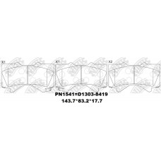 D1303-8419 TACOS TOYOTA LAND CRUISER PRADO 2009- LANDCRUISER UZJ200L 4.7L 2UZ-FE 2007-2012 LANDCRUISER 200 VDJ200 GRJ200 UZJ200 URJ200 2007- SEQUOIA 2