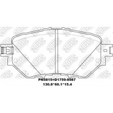 D1759-8987 TACOS MAZDA 3 MAZDA3 PY 2014- DELANTERO FRONT BJY7-33-28ZA 130.8*60.1*15.4