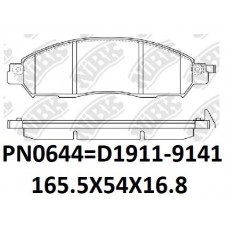 D1911-9141 TACOS NISSAN NP300 D23X 2014- NAVARA 2014- FRONTIER D40 VQ40DE 2015- SERENA TERRA LEAF D1060-4JA0A 4KH0C 4KJ1A 4JA0A D1060-5TA0A 165.5*54*1