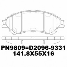 D2096-9331 TACOS MITSUBISHI XPANDER 4A91 2021- SUZUKI ESCUDO 2015- SX4 S-CROSS 2013- VITARA 2014- 55200-D66Y0 55810-61M00 55810-61M01 141.8*55*16