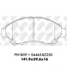 D2286-8947 TACOS TOYOTA RUSH 2017- DAIHATSU TERIOS 2017- 04465-BZ250 D2369 141.9*56.6*16