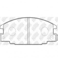 D363-7253 TACOS FRONT ISUZU PICKUP 1989- TFR TFS  2.2L 2.8L  ISUZU TROOPER 1988-2003 4ZD1 4JB1 4JX1  8-94461-155-1 D363 A248WK 8-94461-155-1 PN4196