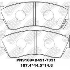 D451-7331 TACOS FRONT SUZUKI SWIFT 1989-1998 1.0L 1.3L SUZUKI ALTO 1993-2002 SUZUKI SWIFT 1988-1998 91173482 55200-51810 PN9169 107.4*44.5*14.8