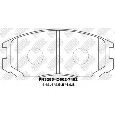 D535-7417 D602-7482/7483 TACOS MITSUBISHI LANCER CK1 1992-2001 DAIHATSU TERIOS K3-VE 3SZ-VE 1997-2010 MITSUBISHI MIRAGE 1992-2000 TOYOTA RUSH 3SZ-VE 2