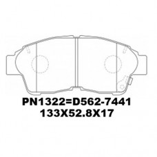 D562-7441 TACOS TOYOTA COROLLA 1992-1999 CALDINA 1992-2002 CARINA 1992-2001 CORONA 1992-2001 USA CAMRY 1991-2001-ON RAV4 1993-2000 CHEVROLET GM PRIZM