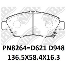 D621-7497/7998 D948-7497 TACOS HONDA CIVIC 1991-2005 CITY 2008-2013 FIT 2007-2013 INTEGRA 1993-2006 ACURA RSX 2001-2006 45022-S5A-G01 45022-S04-V00 45