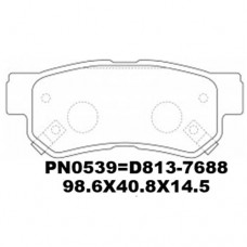 D813-7688 TACOS HYUNDAI ELANTRA 2006-2011 GRANDEUR 2006- MATRIX 2001-2008 SANTA FE 2000-2013 SONATA 1998- TRAJET 1999-2004-TUCSON 2003- KIA OPITMA 200