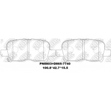D865-7740 TACOS HONDA ODYSSEY 2002-2004 PILOT 2003- 2016- ACURA MDX 2000-2006 43022-S3V-A11 43022-S3V-A02 43022-S0K-A00 43022-S0K-A01 43022-S2V-A11 43