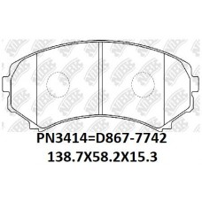 D867-7742 TACOS MITSUBISHI MONTERO 2001-2006 2006-2012 NATIVA 2001-2004 ISUZU RODEO 6VD1 3.5CC MAZDA MPV 1992-1999 BONGO 1999-2010 D550-7429 HN-414L M