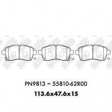 D9082MH TACOS SUZUKI IGNIS K12C FT21S MF 2016- FRONT 55810-62R00