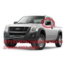 ESPEJO RETROVISOR ISUZU D-MAX 2002-2006 NEGRO LH KX-A-008