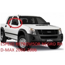 ESPEJO RETROVISOR ISUZU D-MAX 2002-2006 NEGRO RH KX-A-008