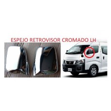 ESPEJO RETROVISOR NISSAN URVAN NV350 E26 LH NEGRO CROMO 2012-