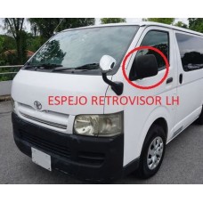 ESPEJO RETROVISOR TOYOTA HIACE 2005-2018 NEGRA LH