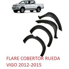 FLARE COBERTOR RUEDA TOYOTA HILUX VIGO 2012-2015 JUEGO PARA 4 RUEDAS