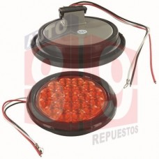 LAMPARA CHASIS EMPOTABLE 4 PULGADA AMBAR 19 LED 12V