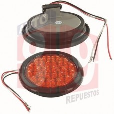 LAMPARA CHASIS EMPOTABLE 4 PULGADA AMBAR 19 LED 12V