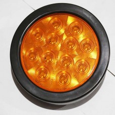 LAMPARA CHASIS EMPOTABLE 4 PULGADA AMBER 10 LED 12V-30V HY-088HLED4