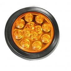 LAMPARA CHASIS EMPOTABLE 4 PULGADA AMBER 12 LED PIRANHA 12V