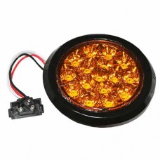 LAMPARA CHASIS EMPOTABLE 4 PULGADA DOT AMBER 16 LEDS DOT