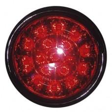 LAMPARA CHASIS EMPOTABLE 4 PULGADA ROJA  DOT 16 LEDS 12V