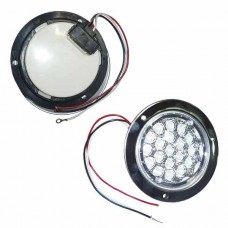 LAMPARA CHASIS REDONDA 4 12V 24V 19 LED  BLANCA