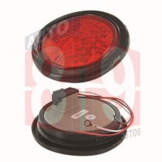 LAMPARA CHASIS REDONDA 4 CON FLASH ROJA EMPOTABLE 40 LED 12V