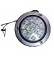 LAMPARA CHASIS REDONDA 4 PULGADA ARO CROMO LENTE BLANCO LED BLANCO 12V-24V HY-088H LED-44