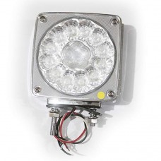 LAMPARA DIRECCIONAL CUADRADA 2 TORNILLO LED LENTE TRANSPARENTE 12V