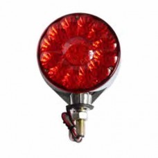 LAMPARA DIRECCIONAL REDONDA CROMO LED LENTE 28 LED