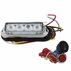 LAMPARA FLASHER LED 12V-24V 4 LED 1W AMBER