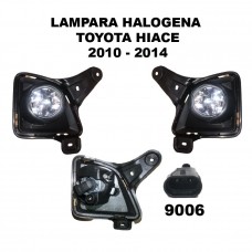 LAMPARA HALOGENA TOYOTA HIACE 2010-2014 RH NEGRO