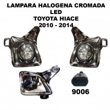 LAMPARA LED HALOGENA TOYOTA HIACE 2010-2014 RH LH CROMO JUEGO