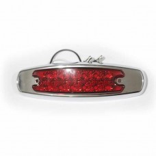 LAMPARA PILOTO 12 LED 12-24V ROJA CUBIERTA CROMADA IA-12024R SD-4046-RED