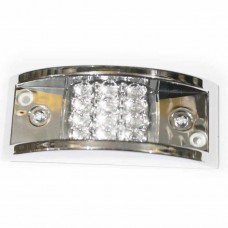 LAMPARA PILOTO 12V TIPO PUENTE LENTE TRANSPARENTE  LED  AMBER 12V - 24V