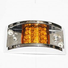 LAMPARA PILOTO 12V-24V TIPO PUENTE 12 LED AMBER 12V