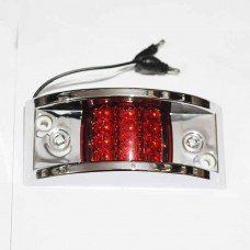 LAMPARA PILOTO 12V-24V TIPO PUENTE 12 LED ROJO 12V