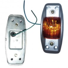 LAMPARA PILOTO AMBER BOMBILLO NORMAL BASE ALUMINIO F10157AM