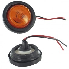 LAMPARA PILOTO REDONDA 2 1/2 PULGADA AMBER 12V CONECTOR