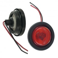 LAMPARA PILOTO REDONDA 2 1/2 PULGADA ROJO 12V CON CONECTOR