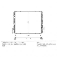 RADIADOR FREIGHTLINER MT 1158X958X56 55142