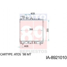 RADIADOR HYUNDAI ATOS MT 1998- EON 25310-02000 02100 21010 355X388X16