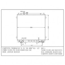 RADIADOR HYUNDAI TERRACAN 3.5 V6 4WD 2001- 25310-H1810 510X538X40 21173