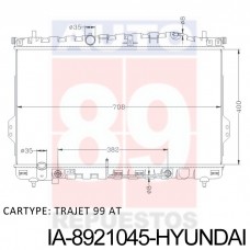 RADIADOR HYUNDAI TRAJET 1999- AT 25310-3A200 21045 400X708X16