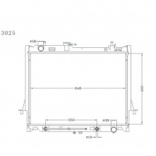 RADIADOR ISUZU D-MAX DMAX 2012- 3000  AT 495X648X26 13025K 8-98137-273-3