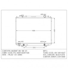 RADIADOR MAZDA B2500 1996-2005 AT 450X628X26 WL22-15-200C 16060