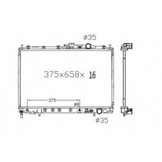 RADIADOR MITSUBISHI SPACE WAGON CHARIOT M31W N34W ATM 1991-1997 MB-924251 MB -924254 375X648X16 14061A