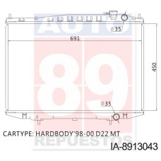 RADIADOR NISSAN FRONTERA FRONTIER QD32 DIESEL D22 MTM 450X694X26 15102K 15112A 15133A 21410-2S710 21410-2S810 21410-3S800 IA-8932009-26 IA-8913043 IA-